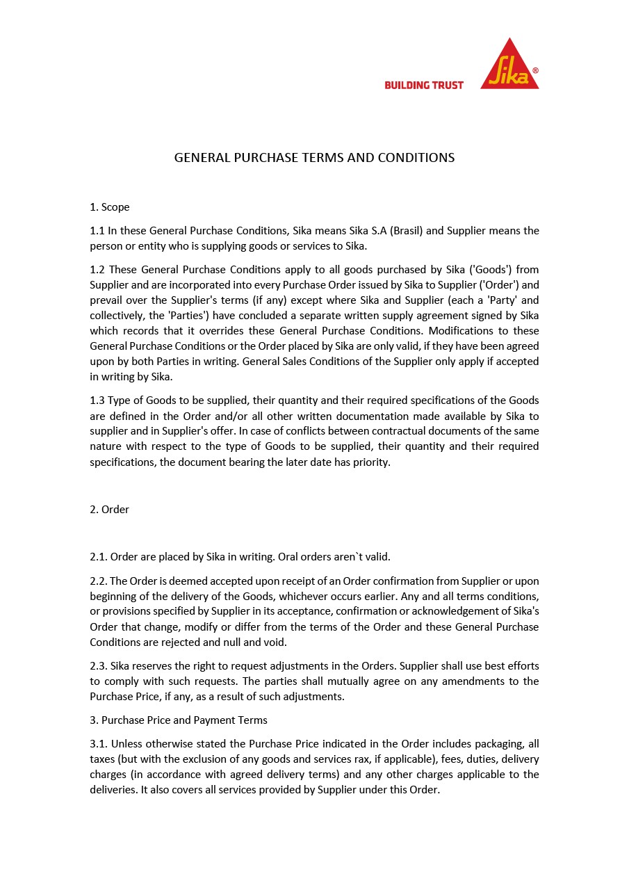 General Terms and Conditions Brazil, EN