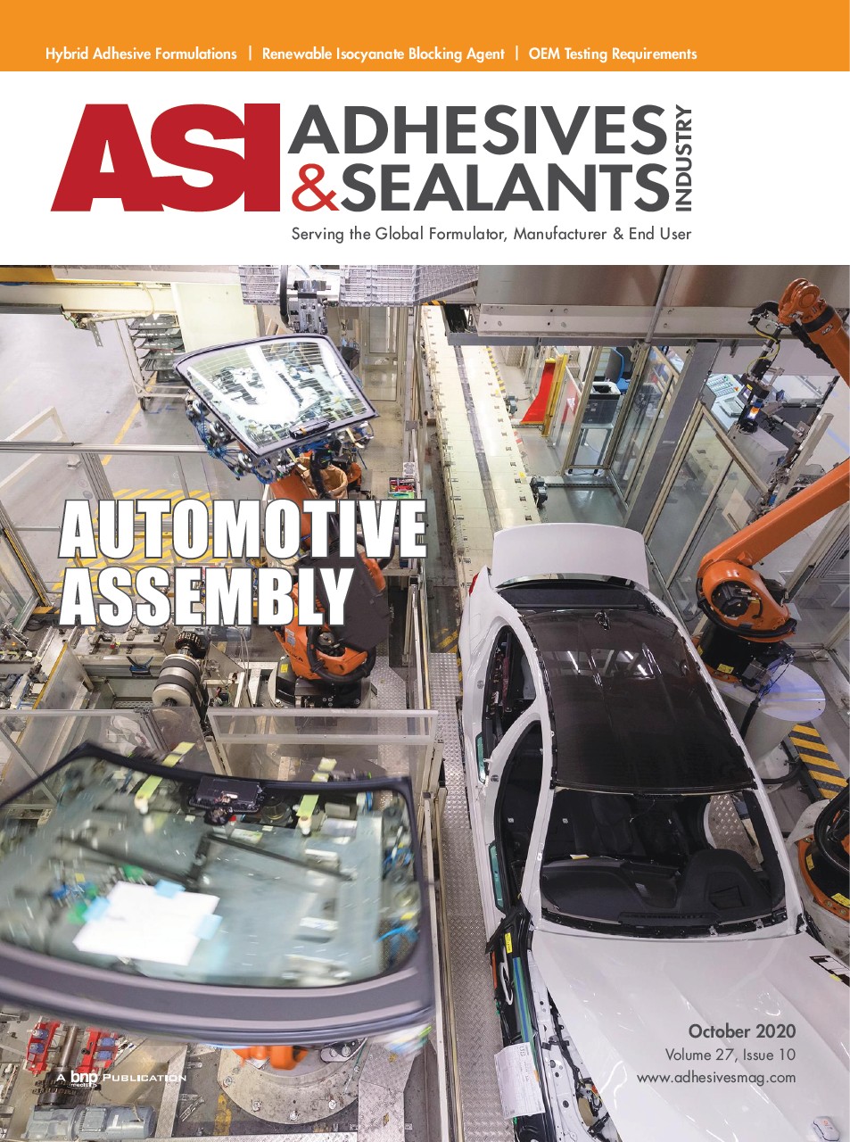 車体組立工程用接着剤　Adhesives & Sealants Industries (ASI) - 2020年10月号