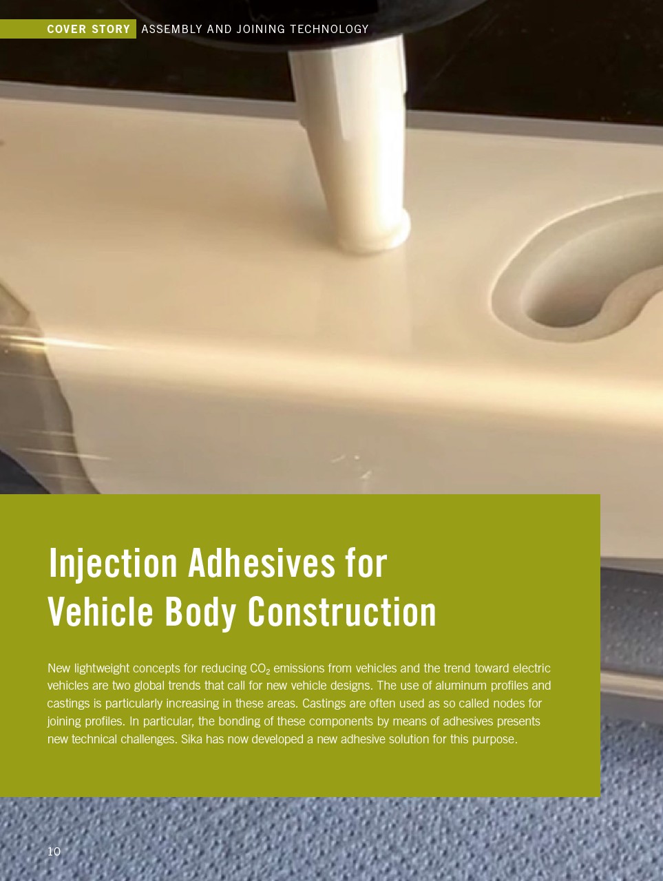 Injection Adhesives for Vehicle Body Construction