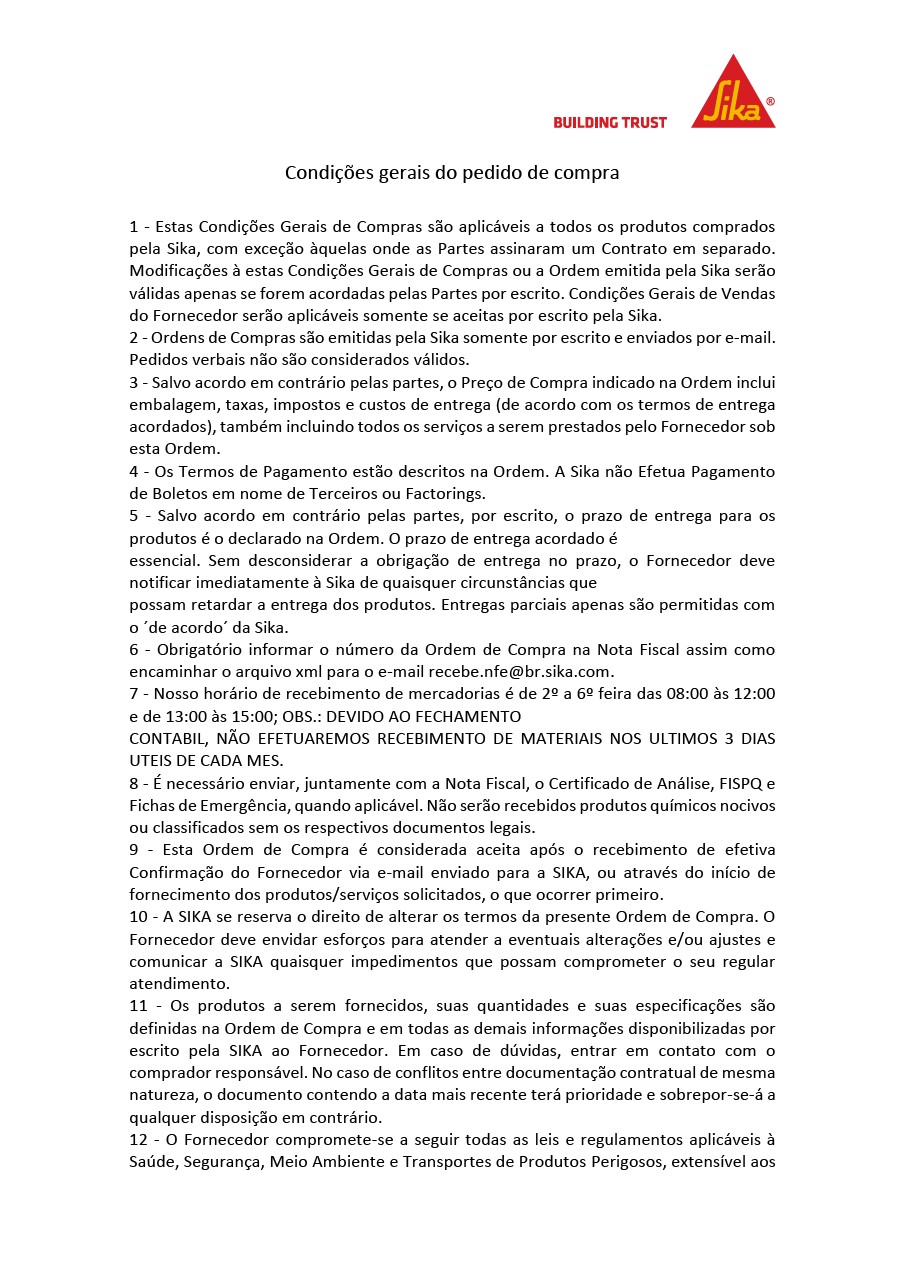 General Terms and Conditions Brazil, PT
